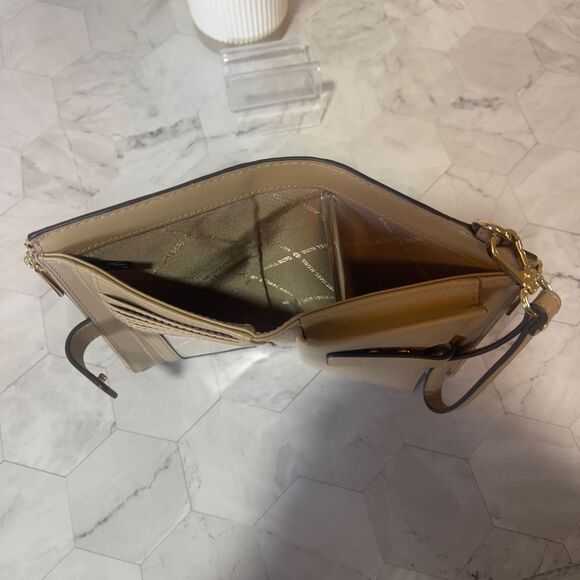 Michael Kors Ombré Double Zip Wallet Wristlet Camel - Picture 6 of 11